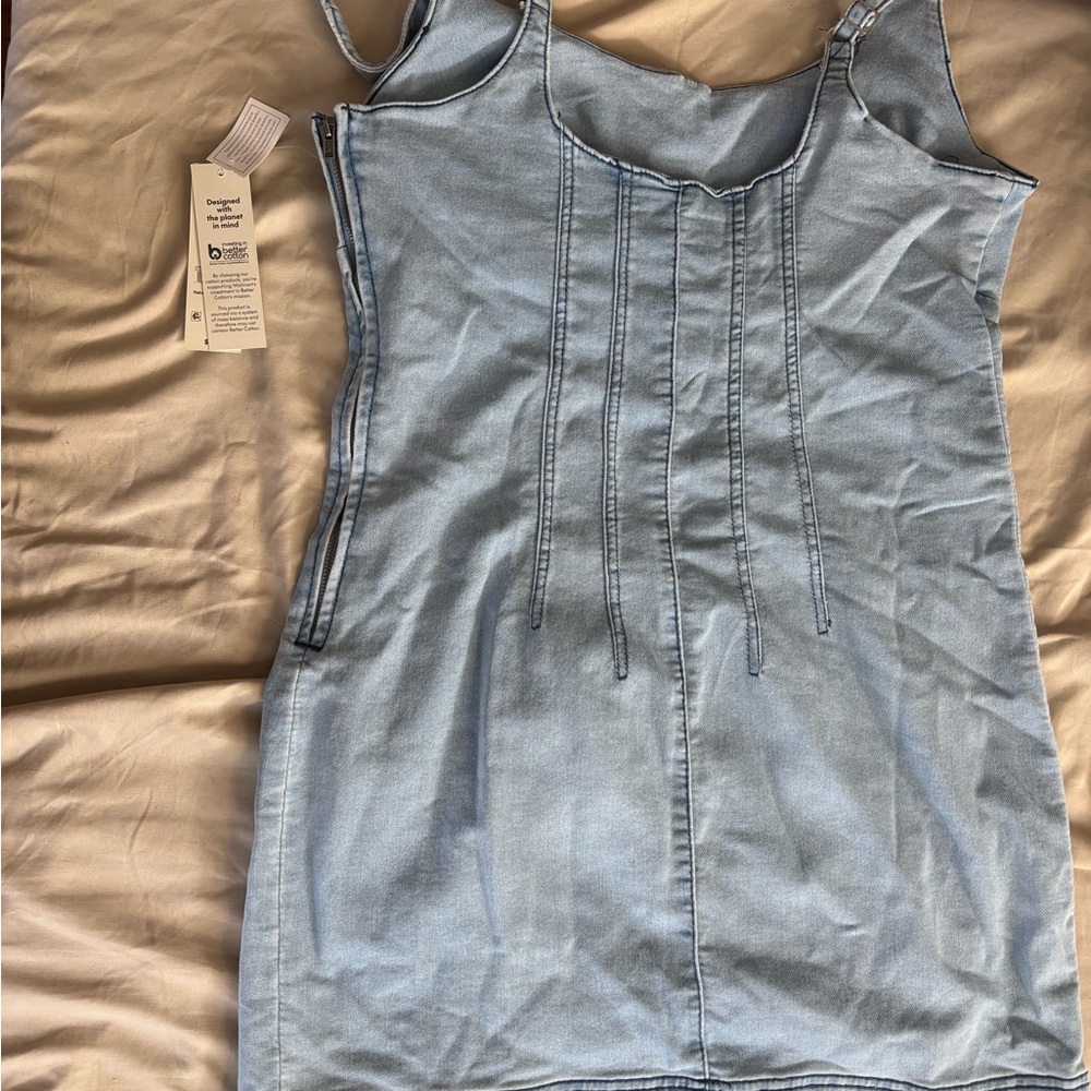 No Boundaries Light Blue Mini Dress